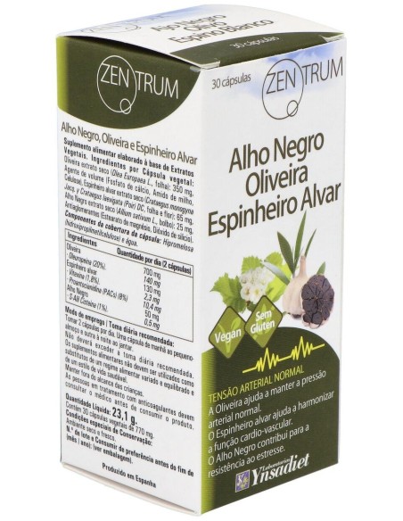 Olivo, Ajo Negro Y Espino 30 Caps. V de Ynsadiet