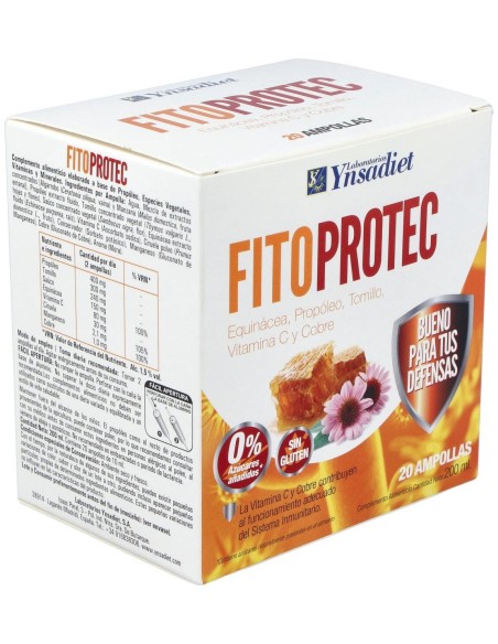 Fitoprotec + Echinacea. 0% Azúcar 20 Amp de Ynsadiet