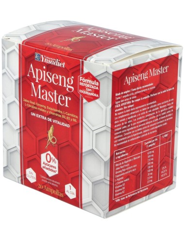 Apiseng Master  0% Azucar 20 Amp de Ynsadiet