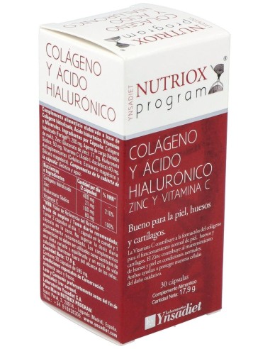 Colágeno + Ácido Hialurónico 30 Caps de Ynsadiet