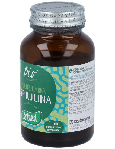 Alga Spirulina 100Comp. Bio de Santiveri