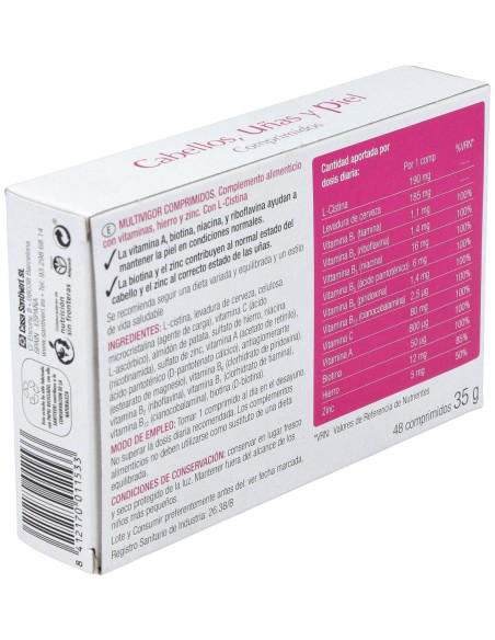Multivigor Cabello Uñas Y Piel 48Comp. de Santiveri