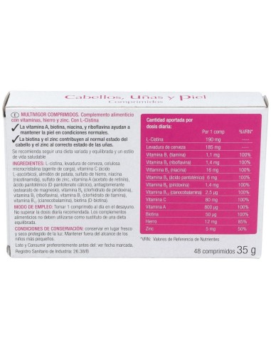 Multivigor Cabello Uñas Y Piel 48Comp. de Santiveri