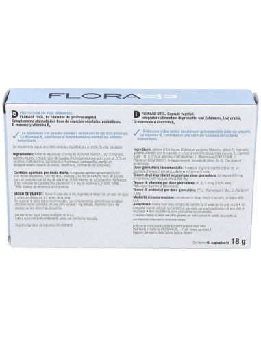 Florase Urol 40Cap. de Santiveri