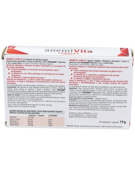 Anemivita Complex 40Cap. de Santiveri
