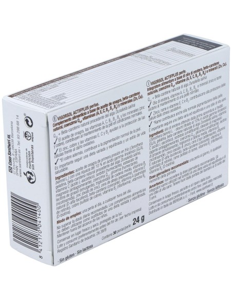 Vigor Sol Actif Plus 30Perlas de Santiveri