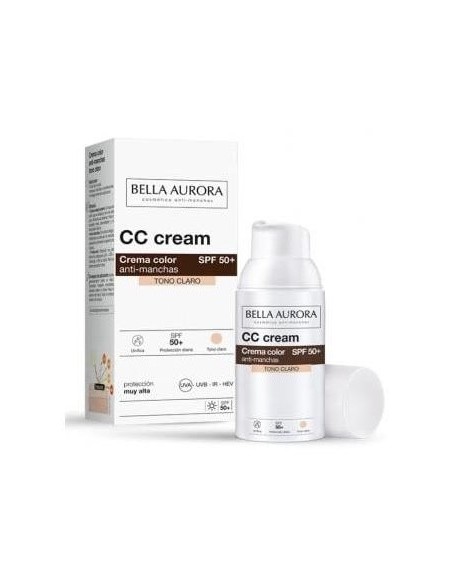 Cc Cream Spf 50+ Tono Claro 30Ml. de Bella Aurora