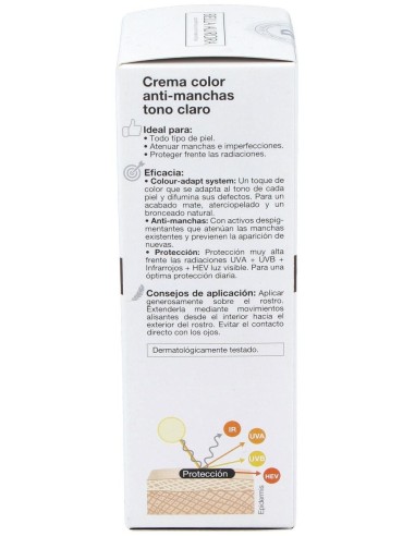 Cc Cream Spf 50+ Tono Claro 30Ml. de Bella Aurora