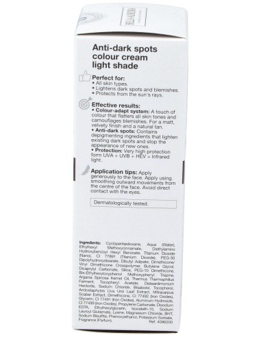 Cc Cream Spf 50+ Tono Claro 30Ml. de Bella Aurora