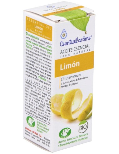 Aceite Esencial Limon Bio 10 Ml # de Esential Aroms