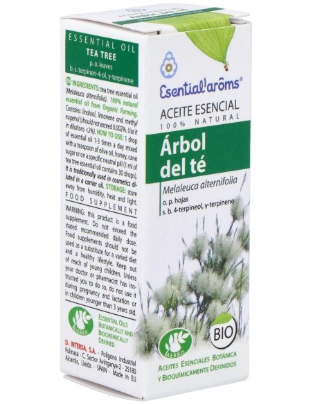 Arbol Del Te Aceite Esencial 10Ml. Bio de Esential Aroms
