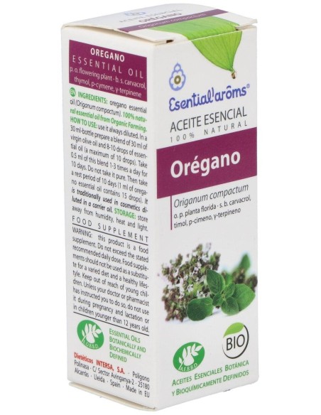 Aceite Esencial Oregano Bio 10 Ml de Esential Aroms
