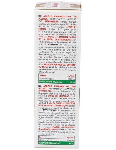Aprolis Extracto Hg 50 Ml de Intersa