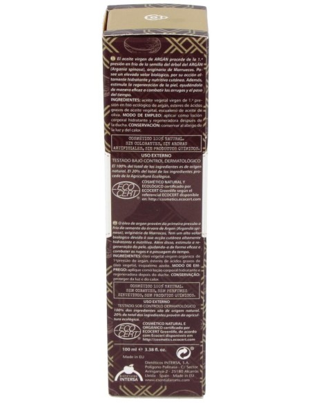 Aceite Seco Argan 100Ml. Ecocert de Esential Aroms