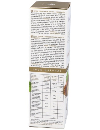 Aceite Vegetal Avellana 100 Ml de Esential Aroms