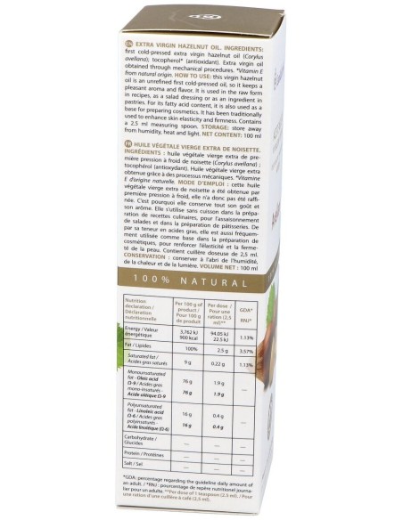 Aceite Vegetal Avellana 100 Ml de Esential Aroms