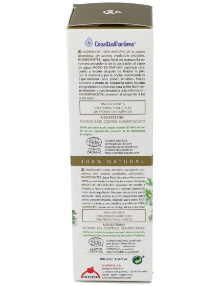 Hidrolato Manzanilla Romana 120 Ml Bio de Esential Aroms