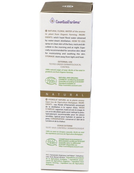 Agua Floral Hamamelis 100Ml.  Ecocert de Esential Aroms