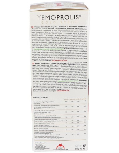 Aprolis Yemoprolis Gold Syrup 500Ml. de Aprolis