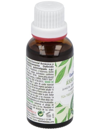 Arbol Del Te Aceite Esencial 30Ml. Bio de Esential Aroms