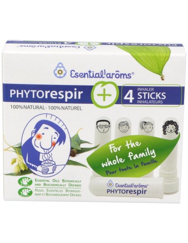 Phytorespir Frasco 30Ml. + 4 Sticks Inhaladores de Esential Aroms