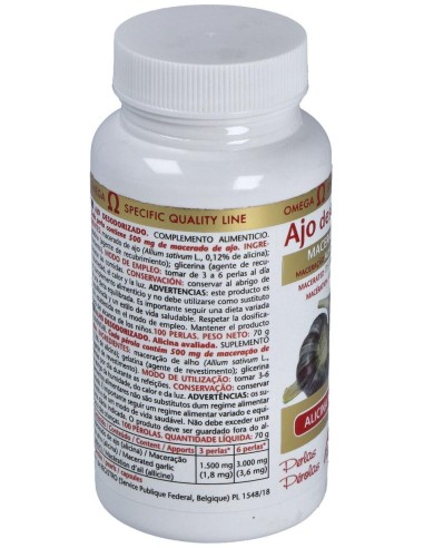 Ajo Desodorizado 100 Perlas de Intersa