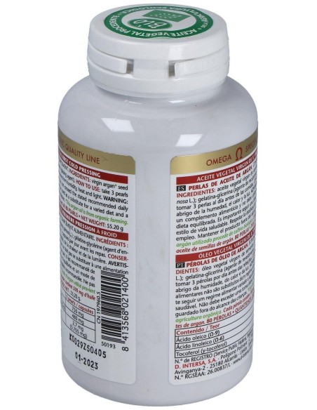 Perlas Argan 80 Perlas de Esential Aroms