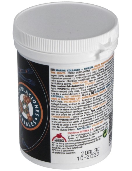 Colageno Marino Y Silicio 120Cap. de Intersa
