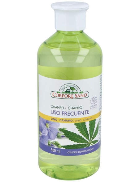 Champu Uso Frecuente Lino-Cañamo 500Ml. Ecocert de Corpore Sano