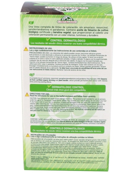 Tinte Castaño (4) 140Ml. de Corpore Sano