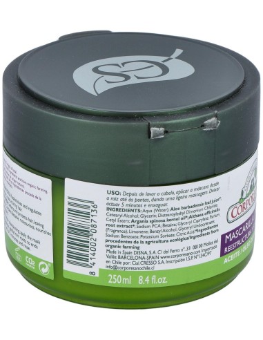 Mascarilla Capilar 250Ml. Ecocert de Corpore Sano