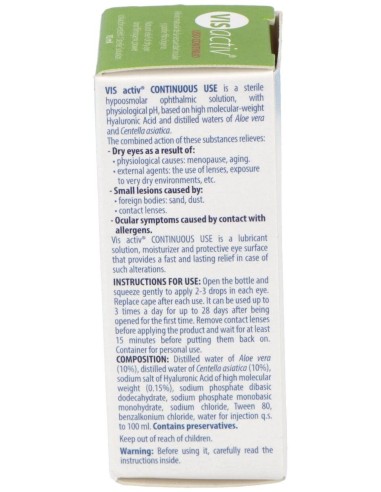 Vis Activ Uso Continuo 10Ml. de Pharmadiet