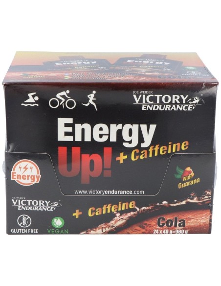 Victory Endurance Energy Up Gel +Cafeina Cola 24Ud de Weider
