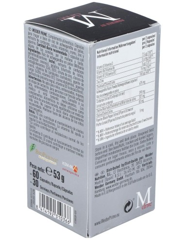 Weider Prime Testosterona Hombre 60Cap. de Weider