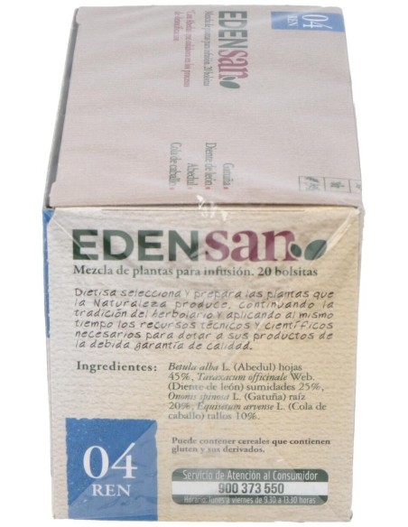 Edensan  Renal 04  Envase 20 Filtros(20 Infusiones) de Edensan®