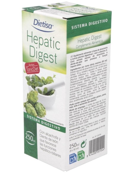 Hepatic Digest   Envase 250 Ml(8 Días) de Dielisa®