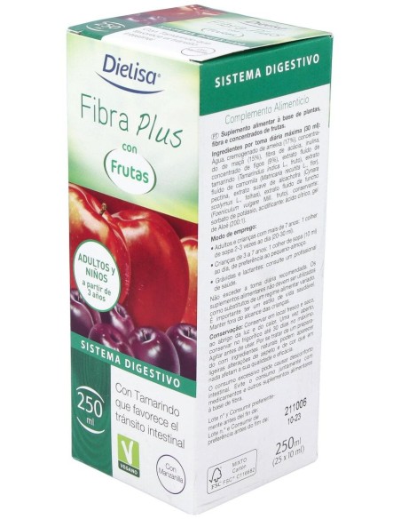 Fibra Plus Con Frutas  Envase 250 Ml(8-12 Días) de Dielisa®