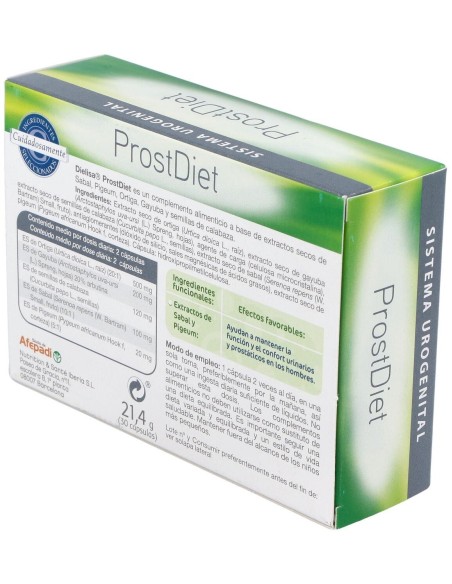 Prost Diet  Envase 30 Cápsulas(30 Días) de Dielisa®