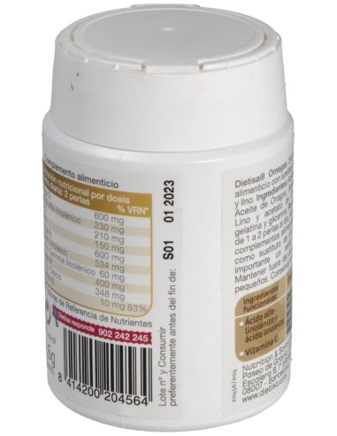 Omegas 3-6-9 60Perlas de Dietisa (Dielisa)