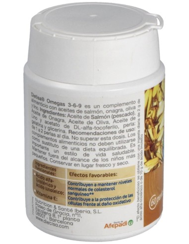 Omegas 3-6-9 60Perlas de Dietisa (Dielisa)