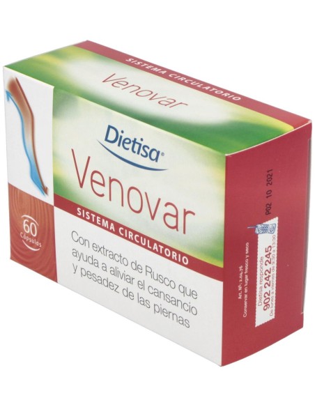 Venovar Cáps  Envase 60 Cápsulas(30 Días) de Dielisa®