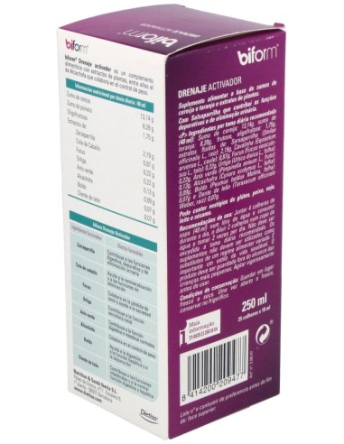 Drenaje Activador  250 Ml   Envase 250 Ml(7 Días) de Biform®