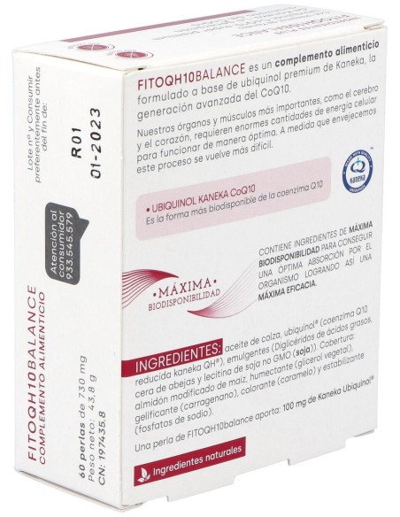 Fitoqh10 Balance Ubiquinol 60Cap. de Fdb