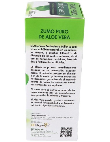 Zumo Puro Aloe Vera 1Litro de Hf Natural Care