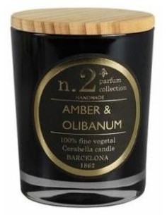 Vela Vaso Perf2 Amber-Olibanum 7,5X9Cm 1Ud. de Cerabella 2