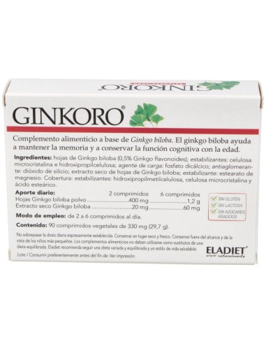 Ginkoro 90Comp de Eladiet