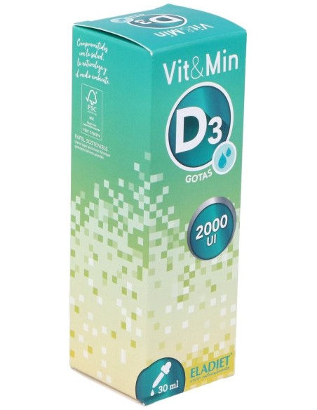 Vit & Min Vitamina D3 30Ml. de Eladiet