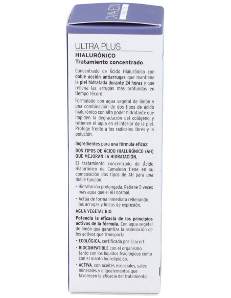 Ultra Pure Concentrado Hialuronico 15Ml. de Camaleon Cosmetics