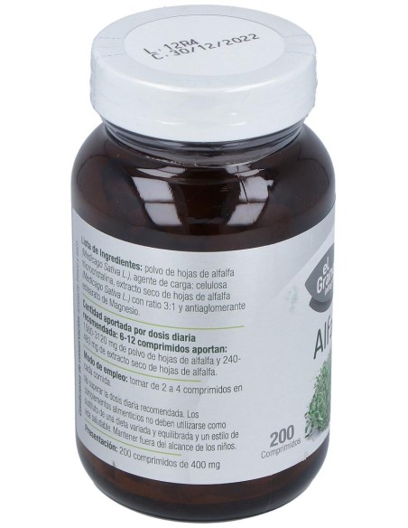 Alfalfa 400Mg. 200Comp. de El Granero