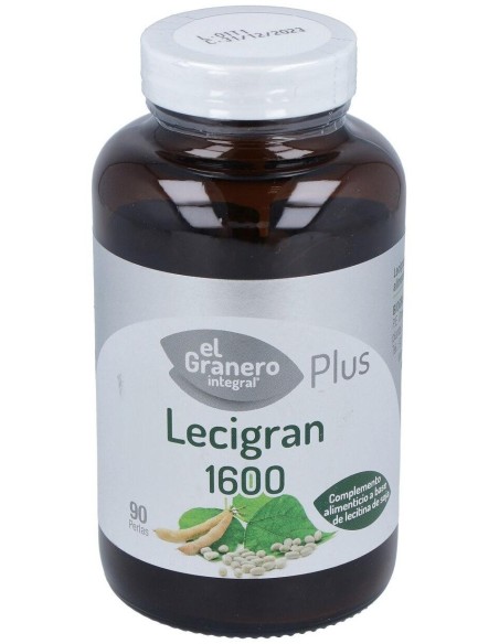 Lecitina De Soja Lecigran 1600Mg. 90Perlas de El Granero